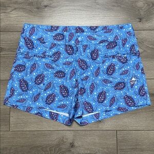 5Fin 4” Swim Fishing Board Shorts American Turtle Red White Blue Size 8